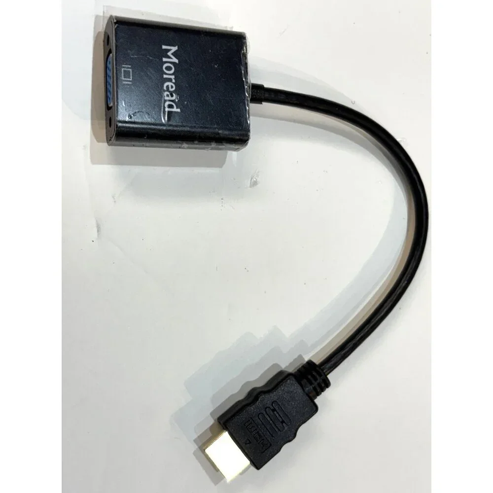 Moread HDMI To VGA Adapter With Cable - Durable & Compact Design